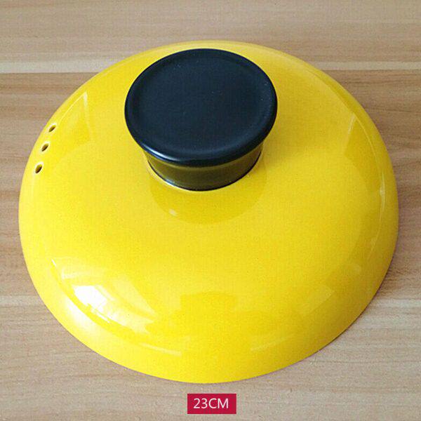 筷创彩色砂锅盖配件陶瓷砂锅盖子黄色彩盖汤锅炖锅盖子汤煲盖锅盖