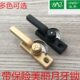 亚尔美丽双向可调月牙锁带保险推拉窗挂锁铝合金玻璃移窗月牙锁