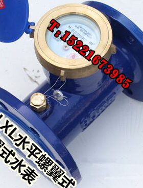 LXS LXL-100E水平螺翼式旋翼式水表排污冷热国标法兰水表DN100