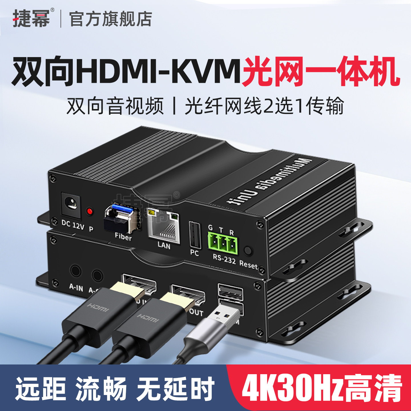 捷幂HDMI高清光端机4K网线延长器图片