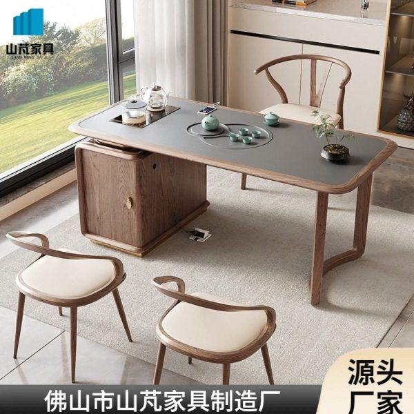 新中式白蜡木茶桌客厅家用茶桌椅组合现公室实木茶台烧水壶,商业/办公家具,茶台/茶桌,淘宝优惠券,粉丝福利购,淘宝优惠卷