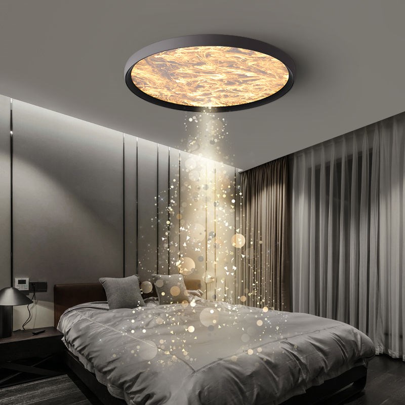 网红爆款主卧室灯吸顶灯现代简约2024新全光谱极T简超薄高级感云