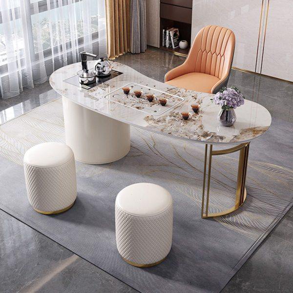 轻奢岩板茶桌椅组合公室简约现茶盘茶台烧水壶一体功夫泡茶台,商业/办公家具,茶台/茶桌,淘宝优惠券,粉丝福利购,淘宝优惠卷