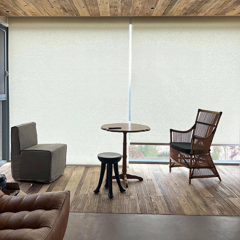 新中式古风亚麻窗帘卷帘办公室隔断帘遮光升降遮阳帘柔纱帘罗马帘