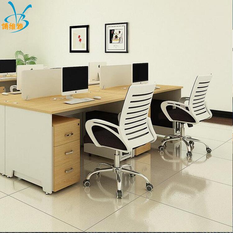 办公家具职员办公桌4人位组合屏风电脑桌办公室隔断员工卡座桌椅