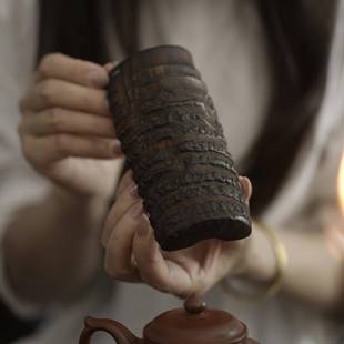 竹根茶则手工雕刻复古茶荷茶铲家用茶具文玩茶拨茶道零配件