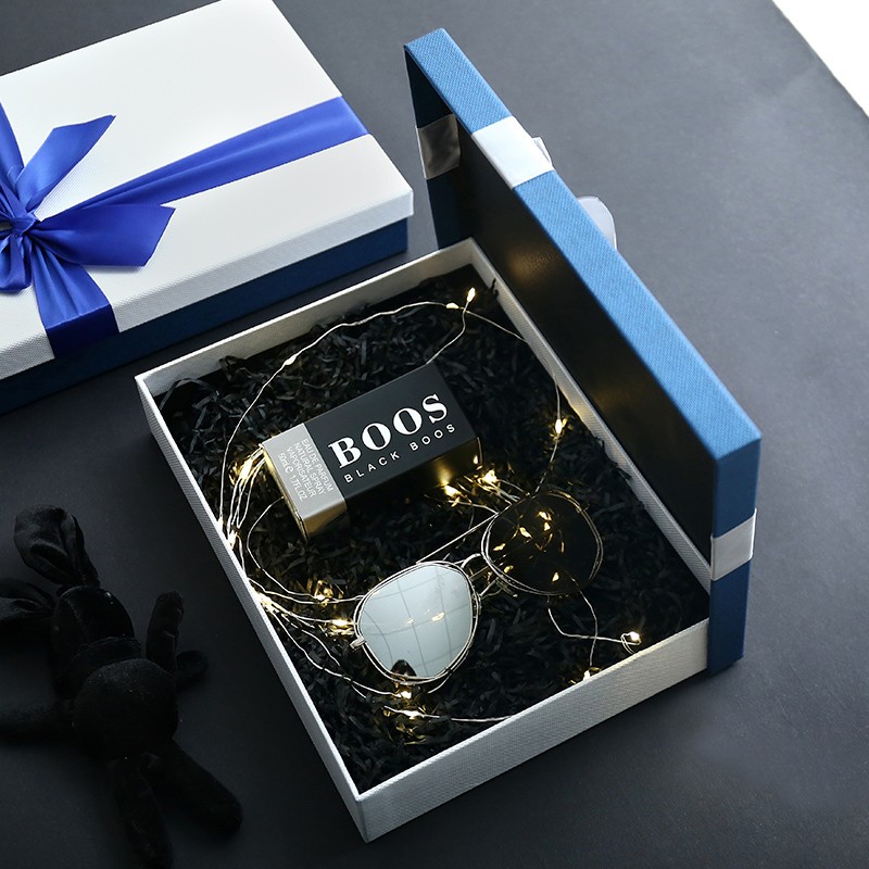 礼品盒 高级感礼物包装盒大号相框礼盒生日礼盒S空盒子男生款盒子