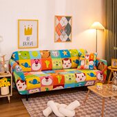 夏季 凉感草莓熊TOY 沙发套可爱防滑靠背套全包坐垫防尘套罩双人垫