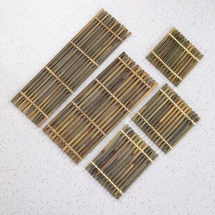 日式刺身摆盘装饰竹排冷菜菜品点缀盘饰花草海鲜烤肉赤身料理摆件