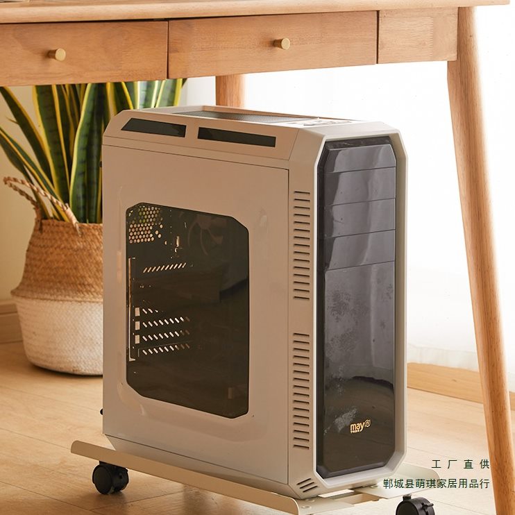 电脑主机底座带滑轮机箱托架置物架可移动散热机箱架简约主机托盘