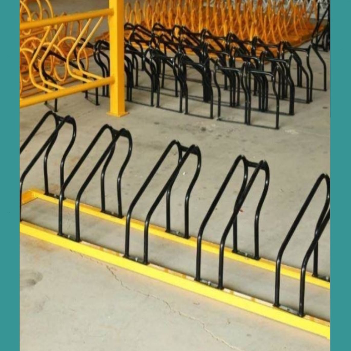 圆形自行车停车架摆放架螺旋停车位卡位式停车架地锁电动车停放架