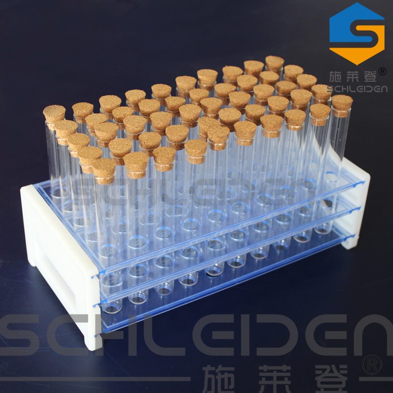 50支带木塞试管+3层试管架套装 12*100 玻璃试管 套餐