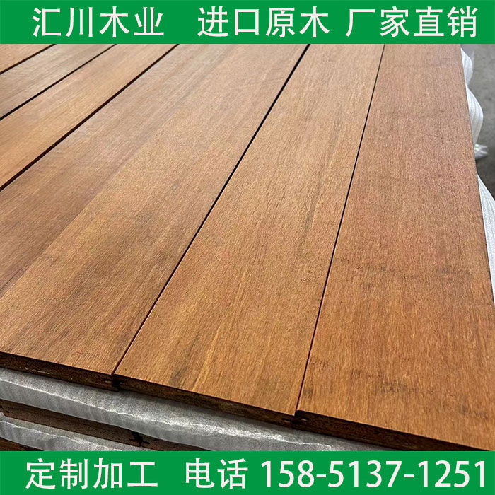 户外重竹木地板耐用防腐碳化竹木墙板室外公园栈道露台平台庭院