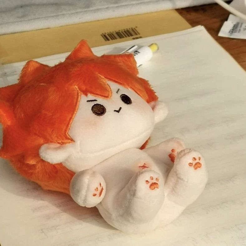 排球少年日向翔阳属性10cm棉花娃娃可爱毛绒玩偶挂件周边公仔礼物