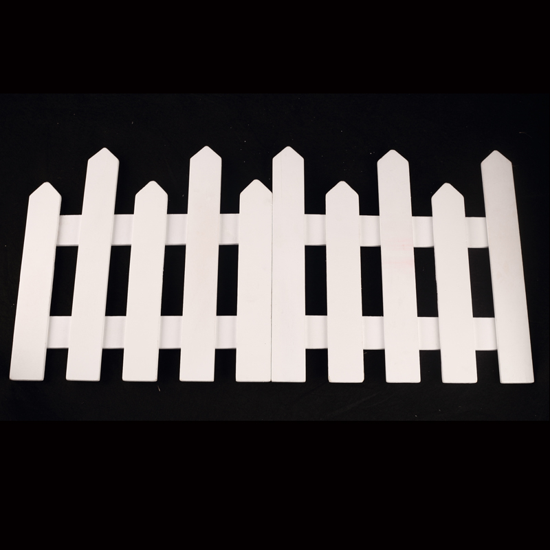 缤彩 圣诞节圣诞树套餐高档装饰品 白色实木栅栏围栏 1.2米一片