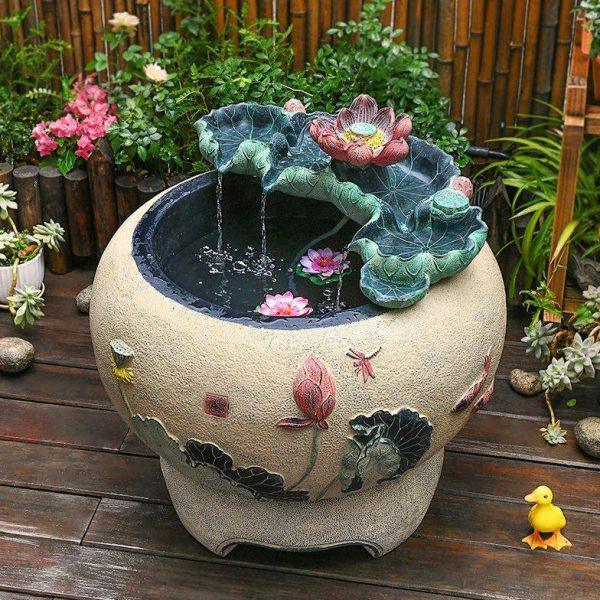 524庭院流水摆件循环水户外鱼缸阳台小鱼池造景电视柜旁落地假山,家居饰品,户外/庭院摆件,淘宝优惠券,粉丝福利购,淘宝优惠卷