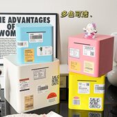 存钱罐新款 只进不出儿童男女孩大容量储钱罐金属不可取存钱箱大人