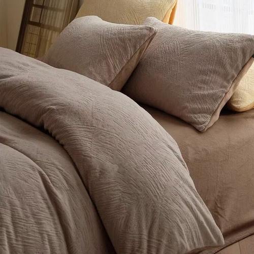 怕冷星人一定要入牛奶绒床品！冬季法式加绒加厚珊瑚法兰绒四件套