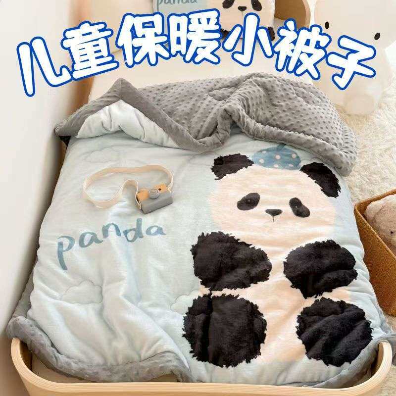 A类加厚幼儿园保暖冬被学生宿舍午睡春秋被牛奶暖绒豆豆被芯褥子