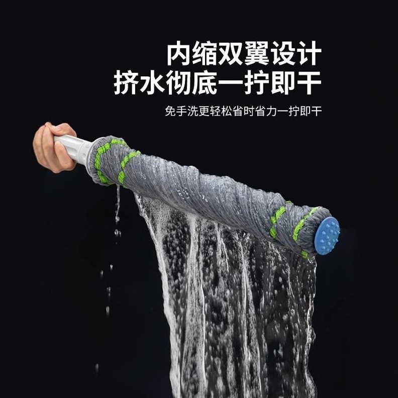 家用免手洗自拧水挤水拖把2023新款旋转型懒人一拖净拖布地拖神器
