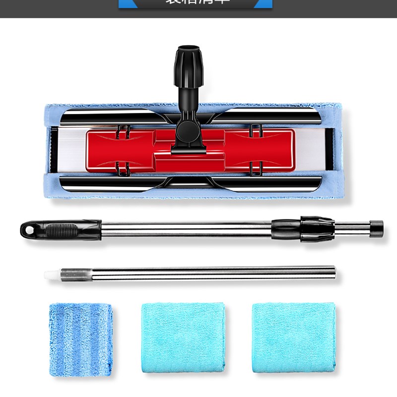 平板平拖布式夹布拖把地拖布不锈钢拖把一拖家用T拖把2021新款