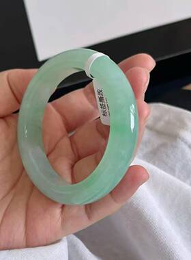【顺丰包邮】天然缅甸玉手镯女真货绿色翡翠冰种手镯A货新款