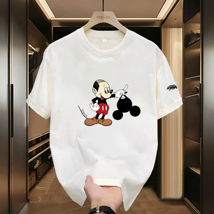 T恤男女款 Poragomla卡通风米奇印花短袖 圆领趣味恶搞 官网正品