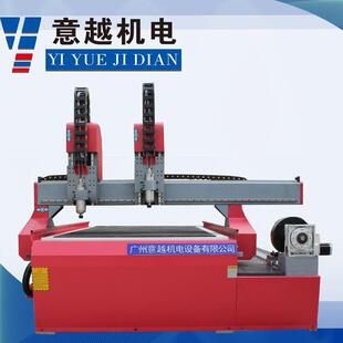 银雕数控木工雕刻机平面圆柱一体机佛像龙柱仿古建筑cnc圆雕机