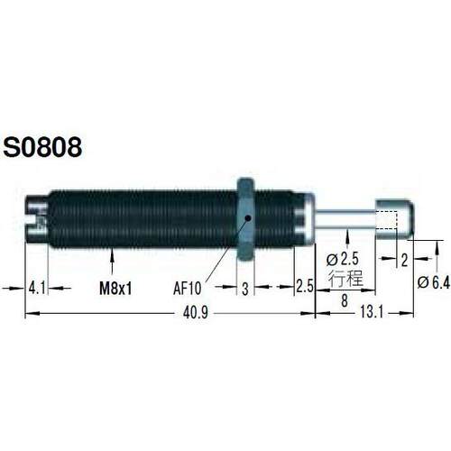 ACE油压缓冲器 美国ACE不可调液压缓冲器S08081，S08082