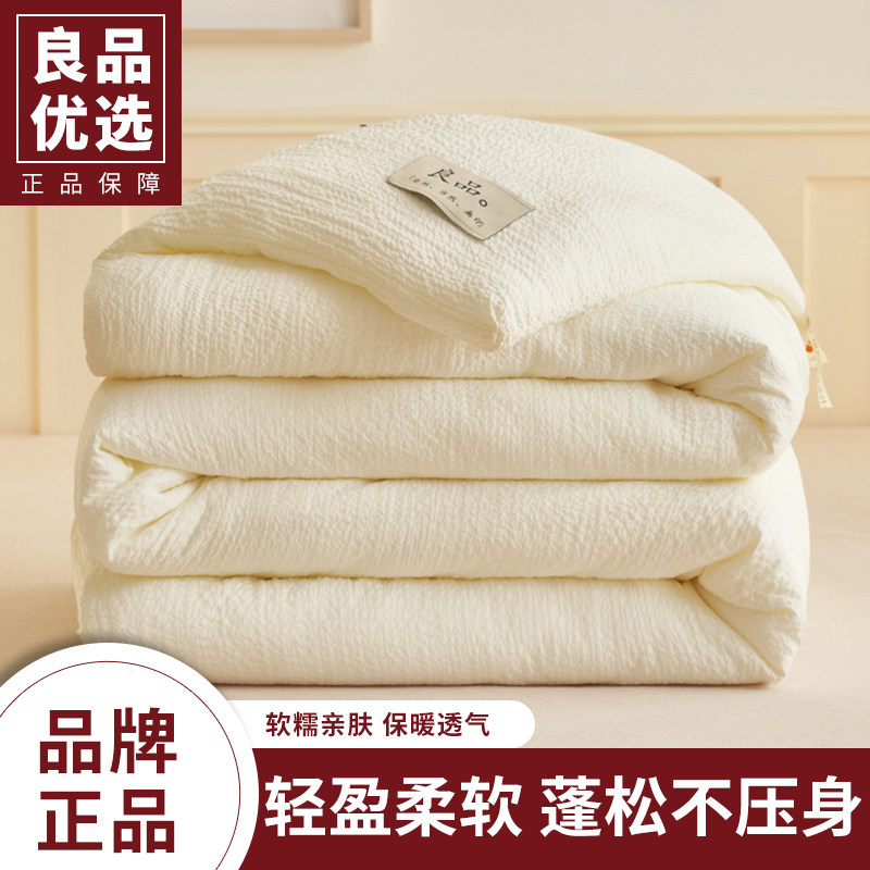 无水印日式良品风大豆纤维被子被芯学生宿舍春秋被棉被加厚保暖