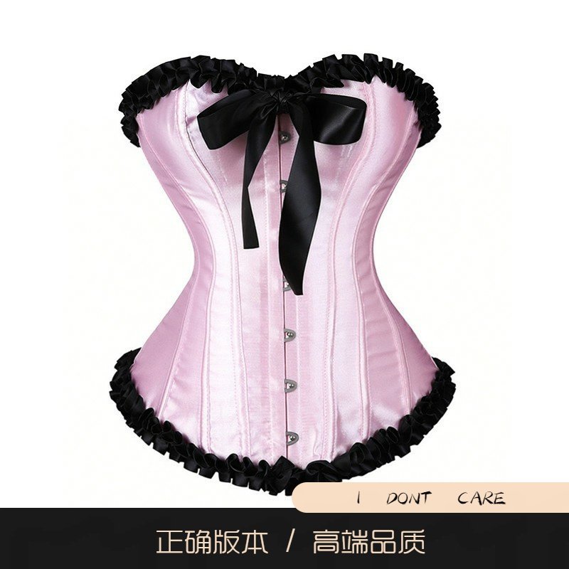 【正确版】蝴蝶结绑带鱼骨胸衣宫廷束腰塑身外穿内搭抹胸上衣女