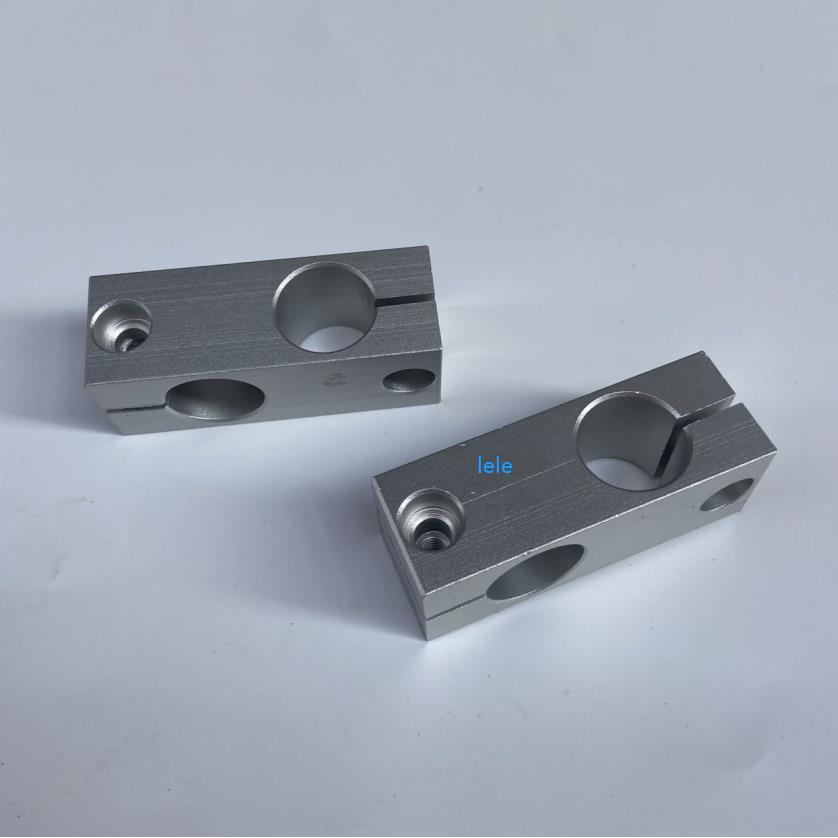 十字型光轴连接件双孔同径固定夹光轴支柱十字夹锁紧夹