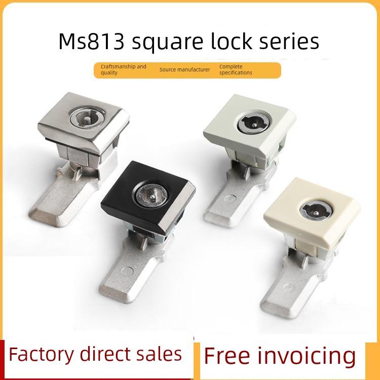 MS813锁四方锁不锈钢柜门锁 转舌锁AE箱基业箱锁五金锁具威图柜锁