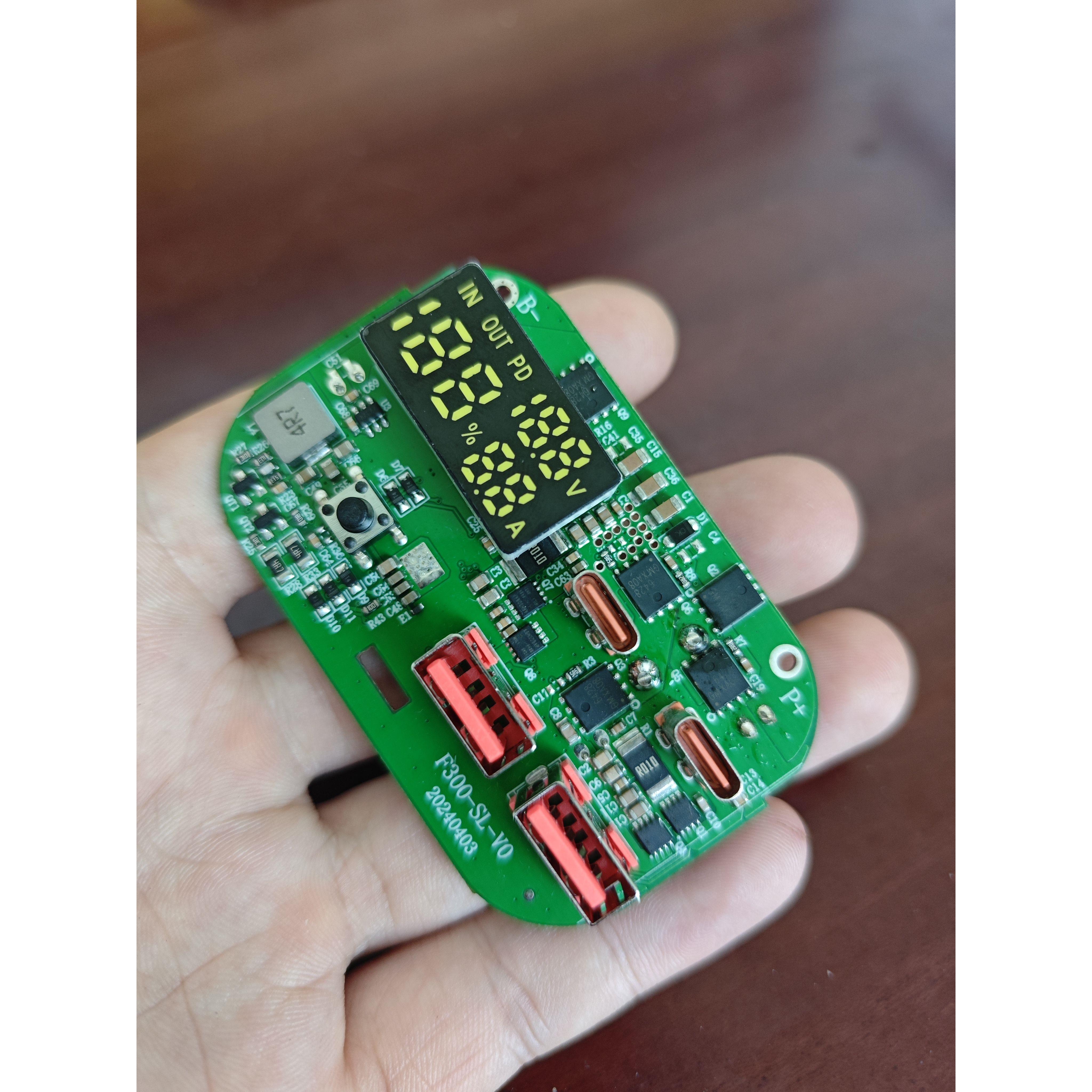 ip5389/sd59d24b/sw6306双向100w快充pd3.0主板数显电压电流