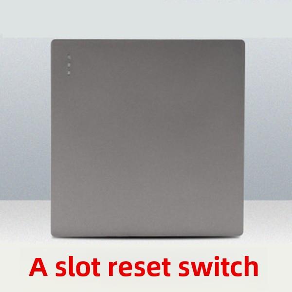 86面板灰色一位自动回弹自动覆位常开开关智能触点触发门禁开关