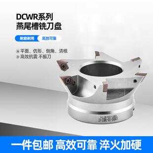 DCWR燕尾槽铣刀盘CNC清根燕尾V型槽铣刀盘TCWR内孔鸠尾刀盘55度60