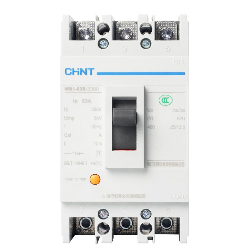 正泰塑壳断路器200安空开NM1三相电3p/4p 250a 380V 100a空气开关