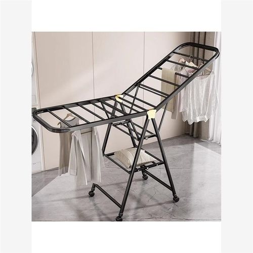 折叠阳台b家用落地卧室晒衣架室内挂衣杆凉晒架子晒被子神器