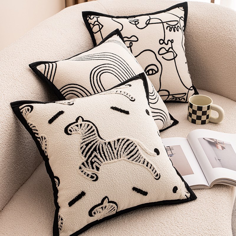 抱枕靠垫沙发客厅l抱枕套不含芯靠垫套轻奢高级感靠枕套罩大靠背