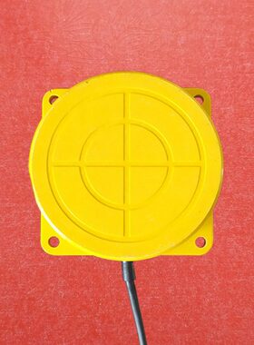 IP68圆饼形电涡流线性位移接近感应开关传感器FJT120E60PK电压10v