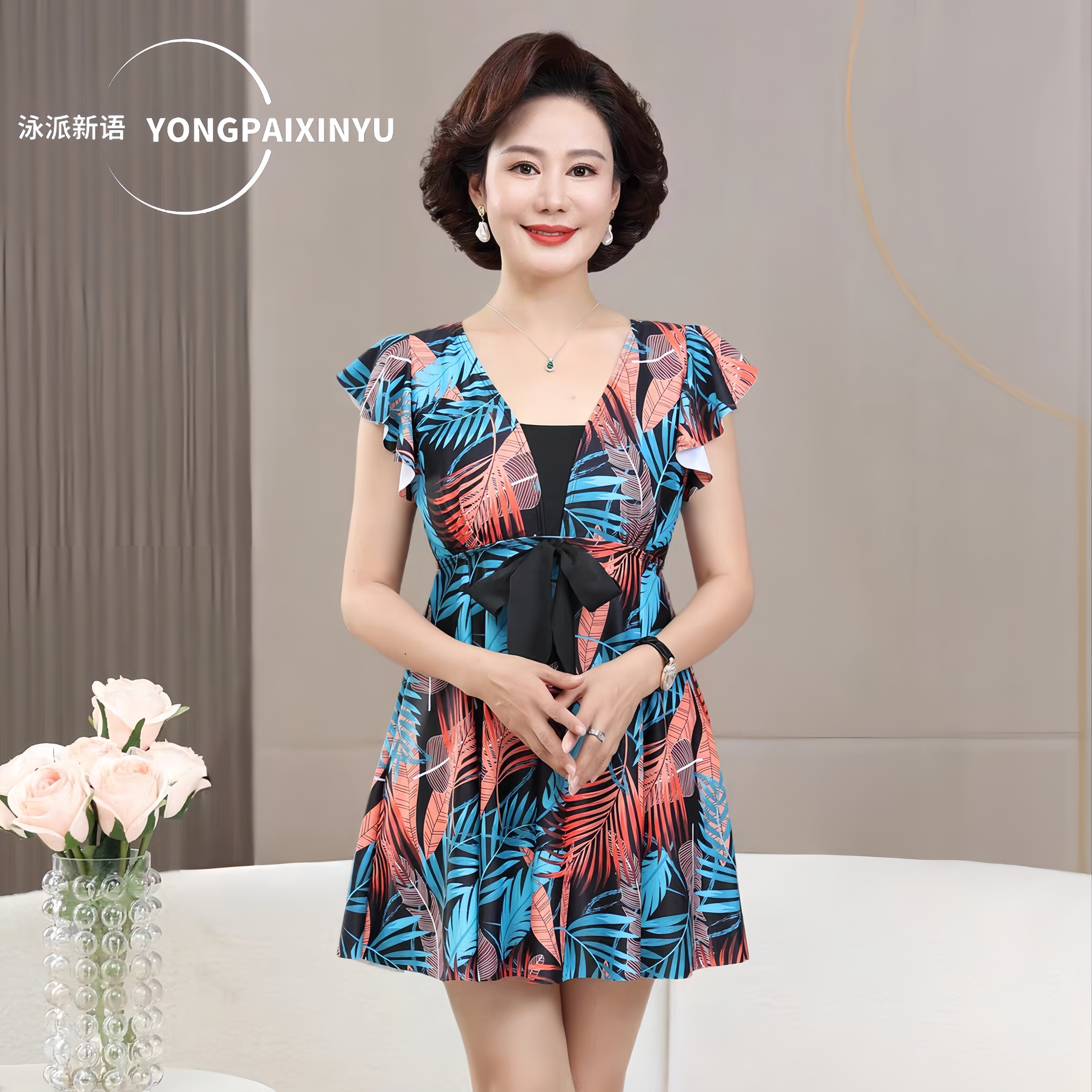 游泳衣女款保守显瘦遮肉高级感