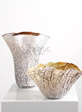 NuSun 贵宾/泰迪幼犬犬粮 2500g轻奢极简白色裂纹花瓣口异形琉璃