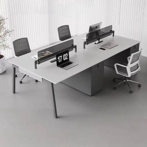 职员办公桌员工电脑桌椅组合简约现代办公家具多人屏风卡座组合