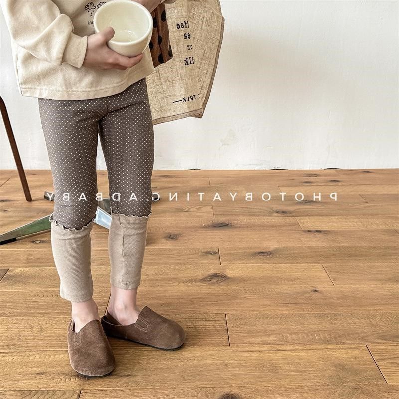 女童花边拼接打底裤春秋款韩版宝宝百搭波点裤子儿童弹力长裤外穿,童装/婴儿装/亲子装,裤子,淘宝优惠券,粉丝福利购,淘宝优惠卷