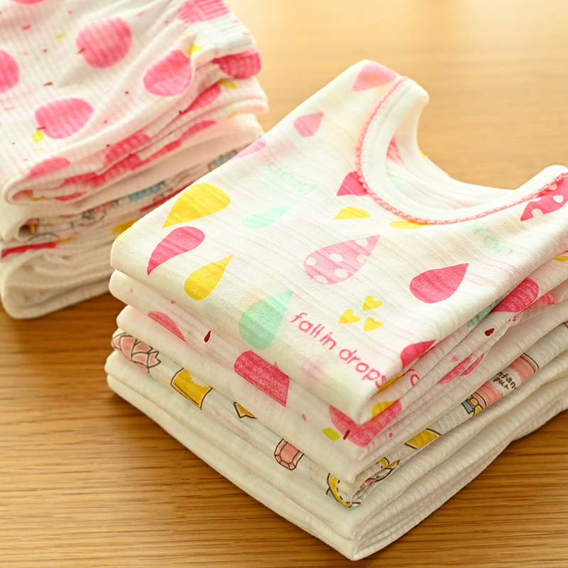 两件装 儿童纯棉竹节棉长袖T恤 女童卡通打底裤 长袖长裤家居服,童装/婴儿装/亲子装,内衣套装,淘宝优惠券,粉丝福利购,淘宝优惠卷