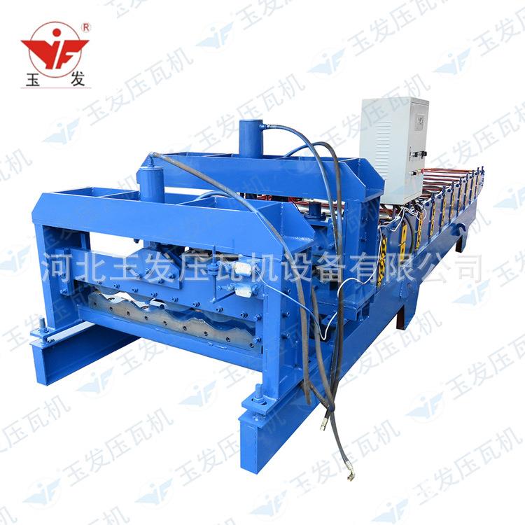 828琉璃瓦 彩钢屋顶梯形板 成型机 建筑冷弯型材 造型压瓦机