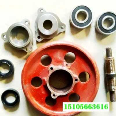 老款碧浪导向轮涨紧轮收割机打田履带车配件轴承规格6305悬挂南方