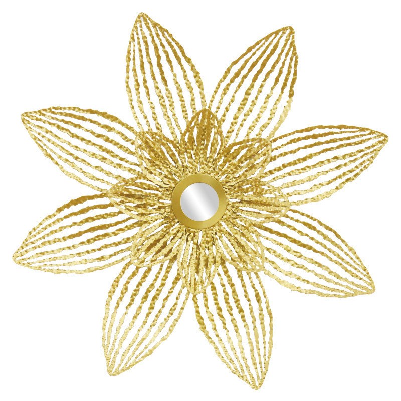 现代简约客厅金属镜壁挂壁饰壁炉门厅玄关挂件餐边U铁艺软装装饰