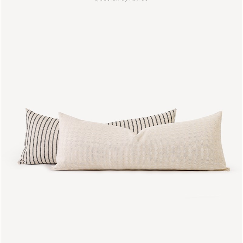 奶油风格的矩形沙发l枕头客厅无障碍豪华高端长枕头与核心床靠背