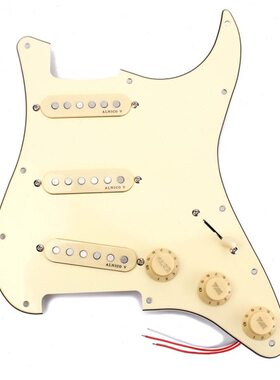乐器配件   电吉他用SSS加载面板  ALNICO 米黄/黑白黑/白盖 黑盖